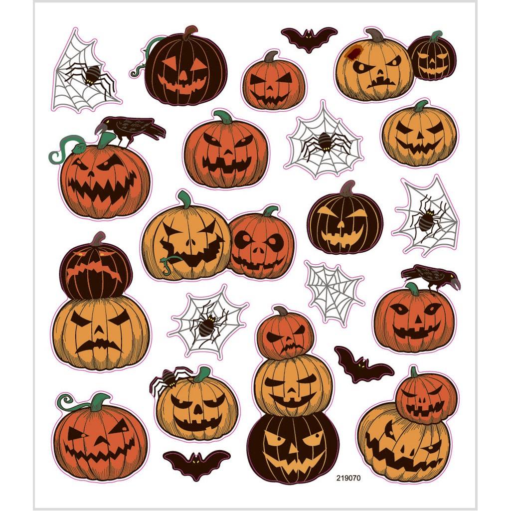 Stickers Halloween B pumpor